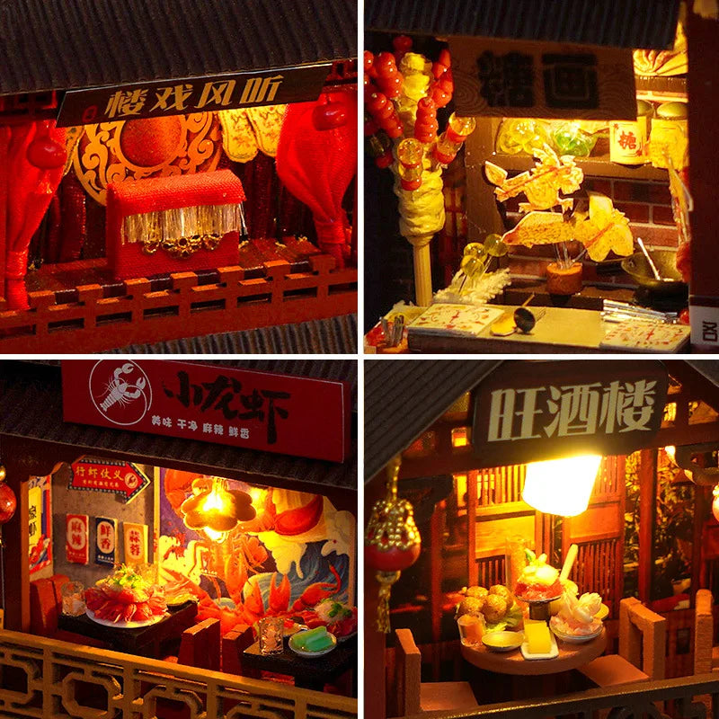 Diy Book Nook Doll House Miniature Wooden Bookshelf Shelf Insert