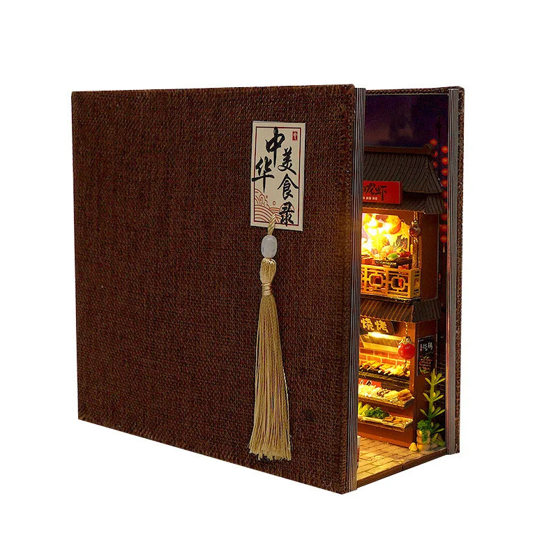 Diy Book Nook Doll House Miniature Shelf Insert Gothic Mystic Celestial Reading Nook For Miniaturists And Collectors