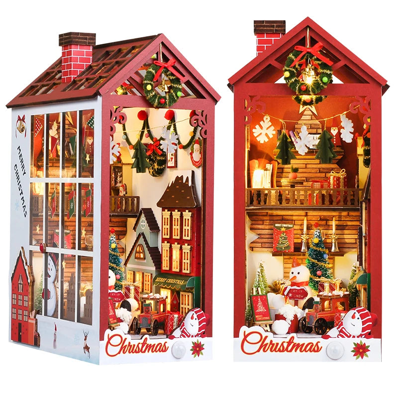 DIY Book Nook Kit Miniature Dollhouse Kit For Adult and Teens