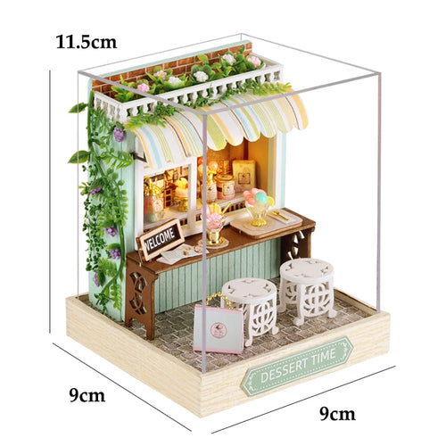 DIY Book Nook Kit Miniature Booknook 3D Wooden Puzzle Bookshelf Insert