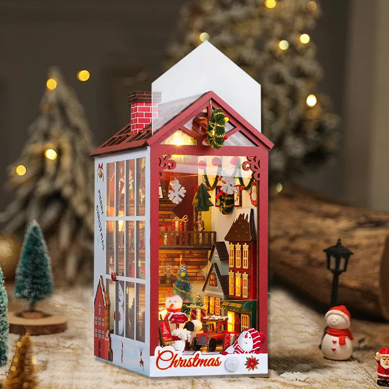 DIY Book Nook Kit Miniature Dollhouse Kit For Adult and Teens