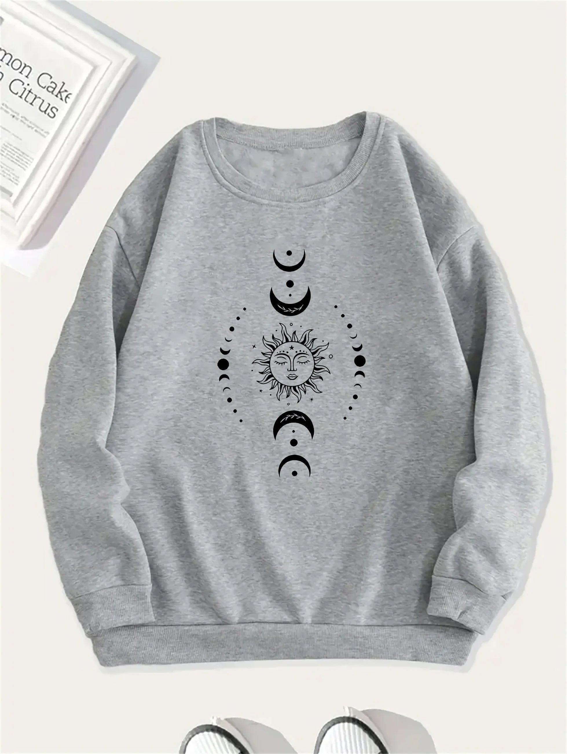 women Hoodies Celestial Moon Sweatshirt Women's Celestial Moon & Stars