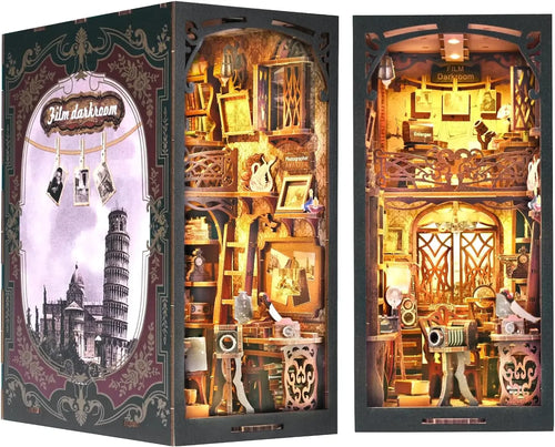 DIY Book Nook Kit, DIY Dollhouse Booknook Bookshelf Insert Decor Alley