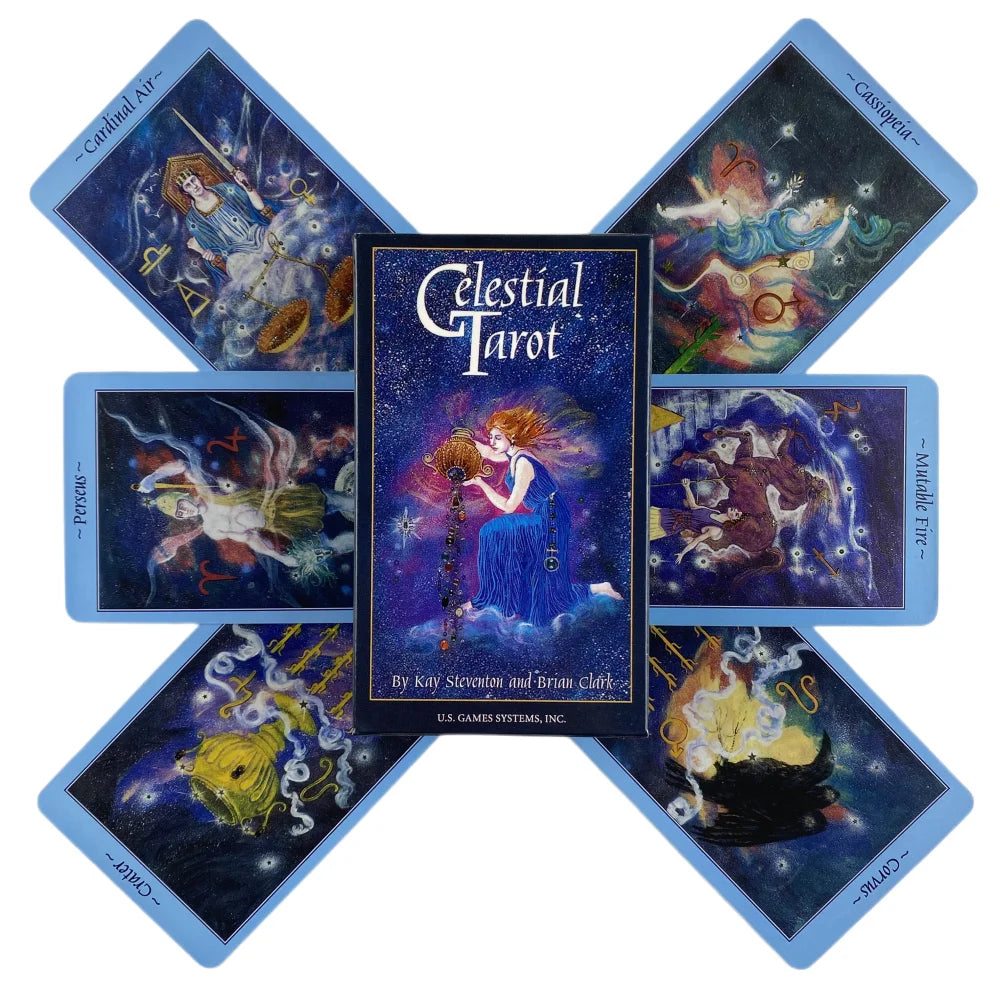 Celestial Tarot Cards A 78 Deck Oracle English Visions Divination