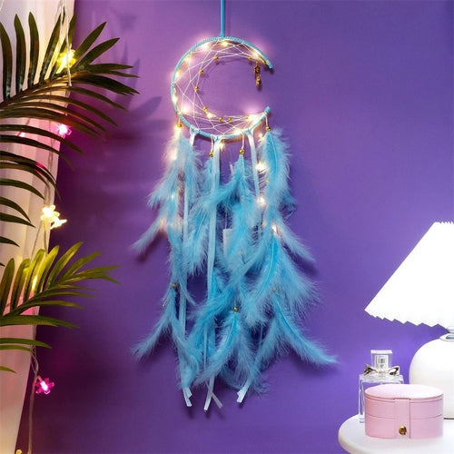 Boho Moon Dreamcatcher - Handmade Wind Chime for Grads, Celestial