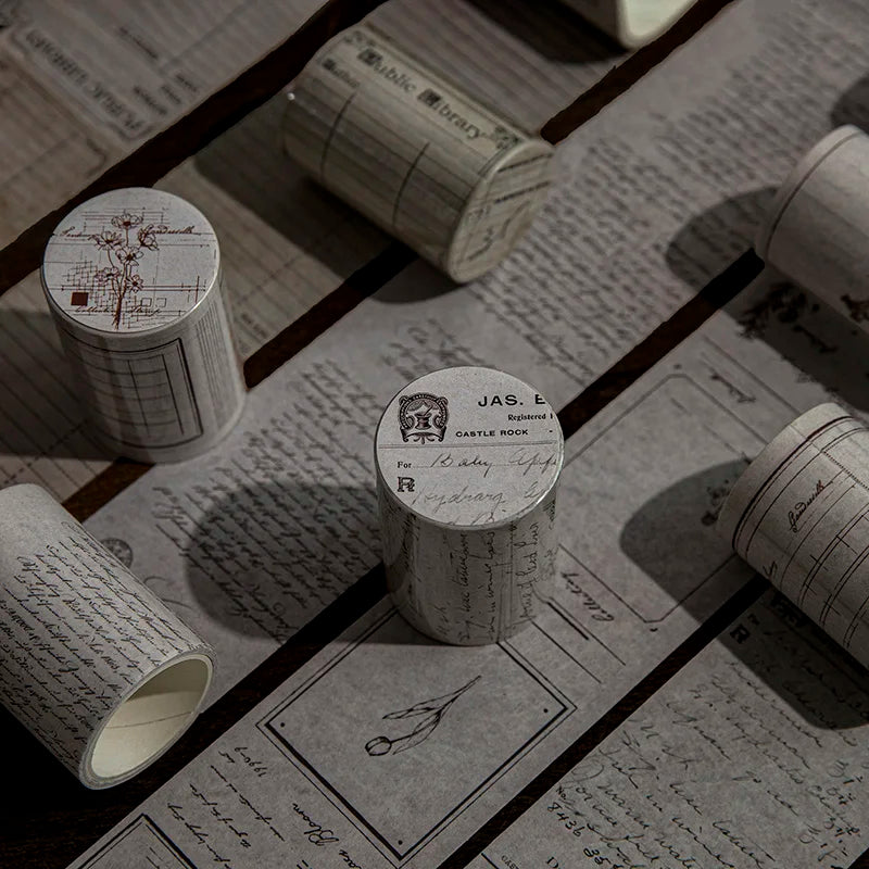 Yoofun  Retro Chronicle Masking Washi Tape Vintage Poster Letter