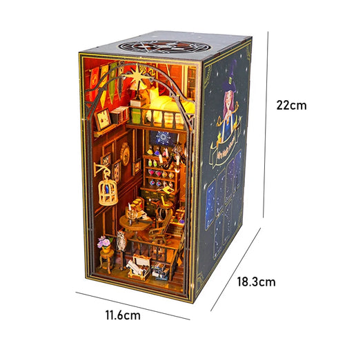 DIY Book Nook Kit Wooden Doll House 3D Puzzle Assembly Model Building