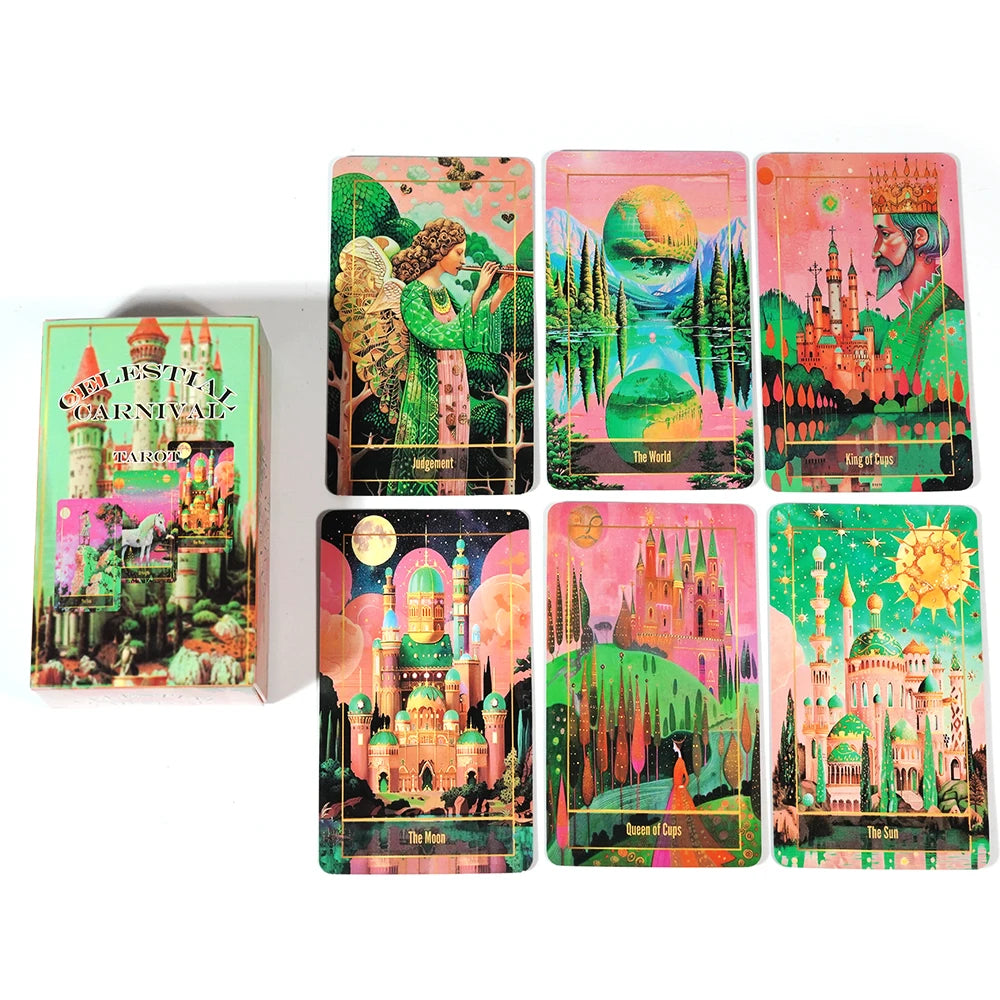 Celestial Carnival Tarot Cards Deck - English Oracle Divination Board
