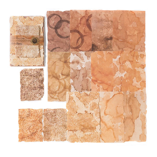 28pcs/pack Vintage Reliefs Texture Paper DIY Scrapbooking Collage