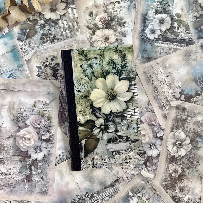 JAINQI 40 PCs Vintage Material Paper Decorative Scrapbooking Diary