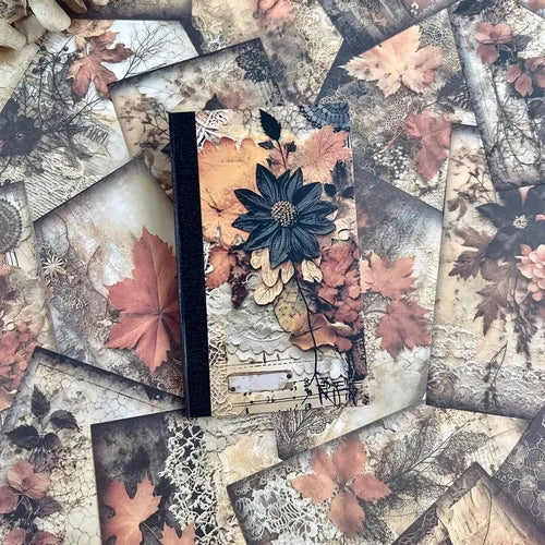 JAINQI 40 PCs Vintage Material Paper Decorative Scrapbooking Diary