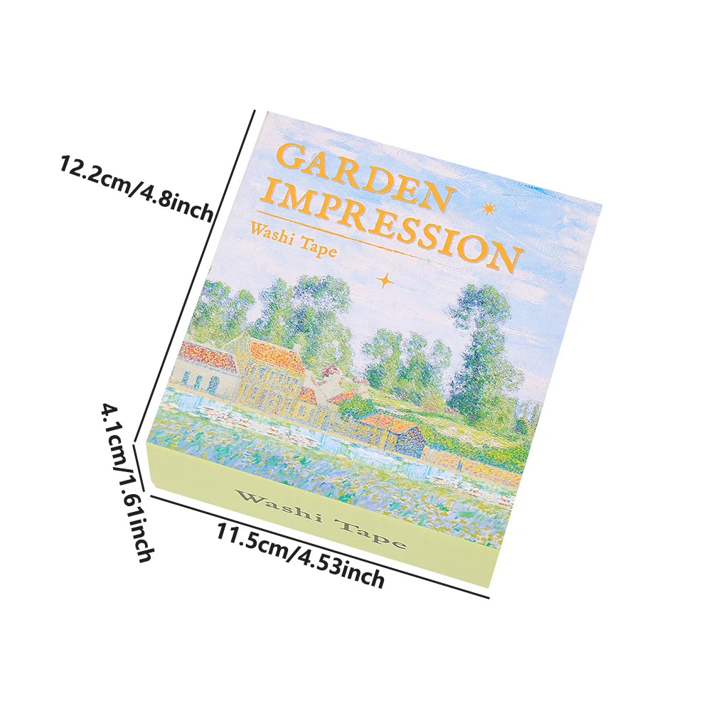 20 rolls Vintage Garden Painting Washi Tape Set 2M(2.2yards) Long