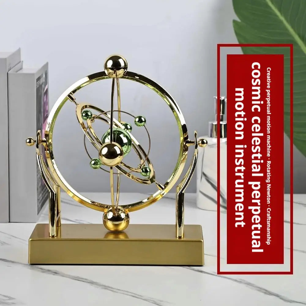 Celestial Orbit Pendulum - Mesmerizing Perpetual Motion Kinetic Desk Sculpture