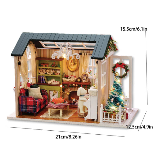 DIY Book Nook Kit Miniature Dollhouse Kit For Adult and Teens