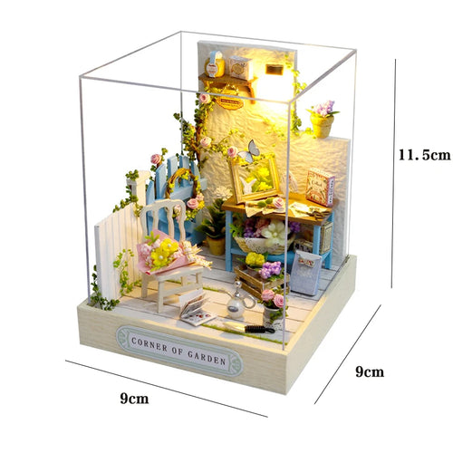 DIY Book Nook Kit Miniature Booknook Wooden Doll House 3D Puzzle