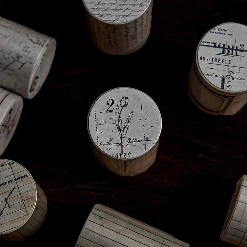 Yoofun  Retro Chronicle Masking Washi Tape Vintage Poster Letter