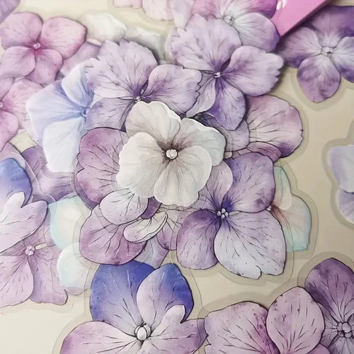 Kawaii Plant Stickers 50 Pcs Pack Enchanted Gothic Flower Theme DIY For Crafters And Plant Lovers