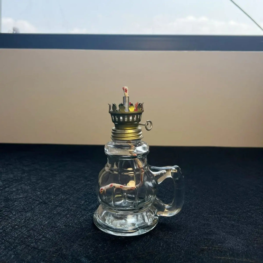 1Pcs Mini Chamber Desktop Glass Oil Fire Fly Decorative Birthday Lamp