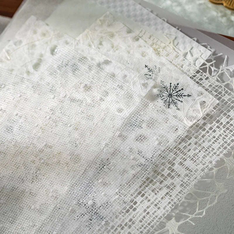 16 Sheets/Bag Laser Cut Special Paper for Scrapbooking DIY, Junk