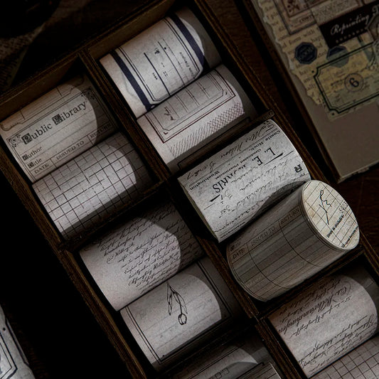 Yoofun  Retro Chronicle Masking Washi Tape Vintage Poster Letter