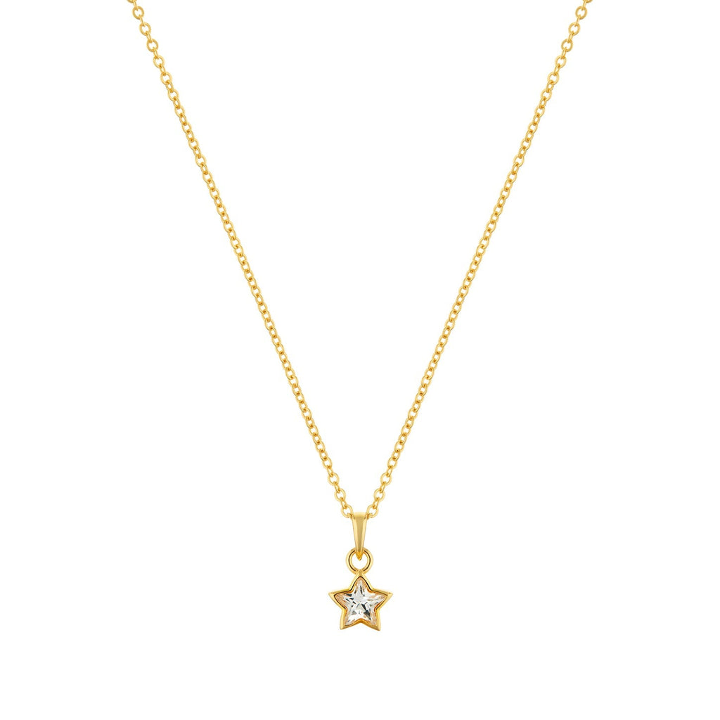 Divine Star Gold plated sterling silver Necklace