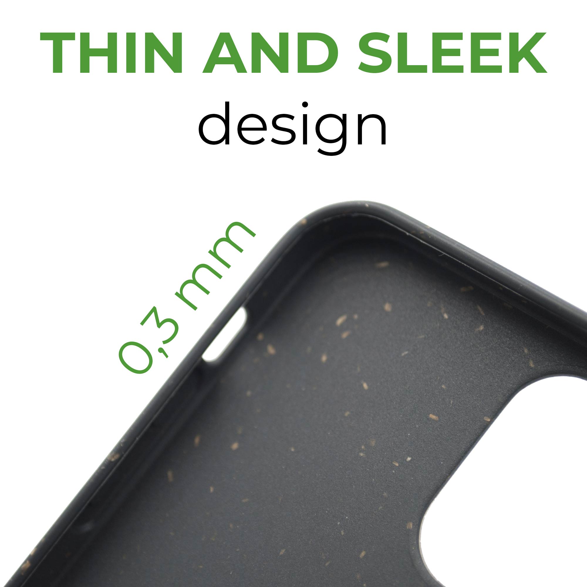 Biodegradable Black Phone Case Gothic Eco Friendly Durable Compostable Protection For Your Smartphone For Eco Conscious