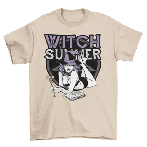 Summer witch magic spells t-shirt