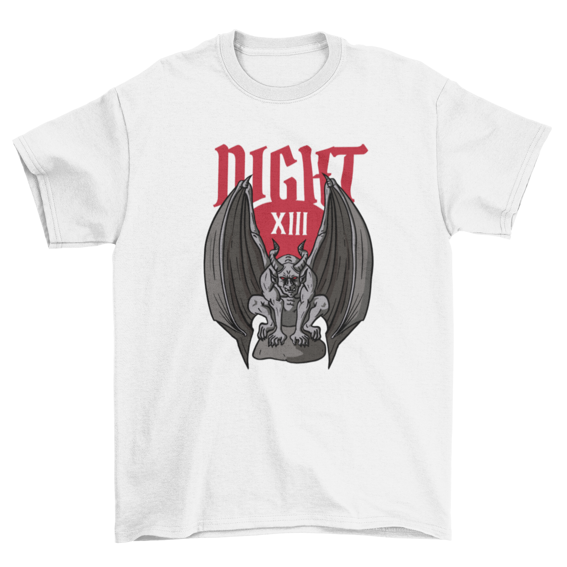 Dark night gargoyle t-shirt design