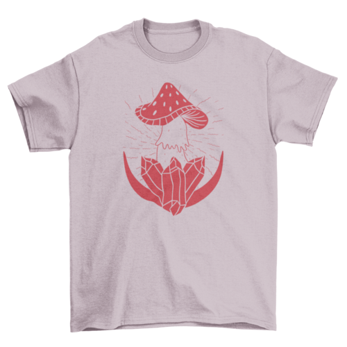 Mushroom and crystals t-shirt