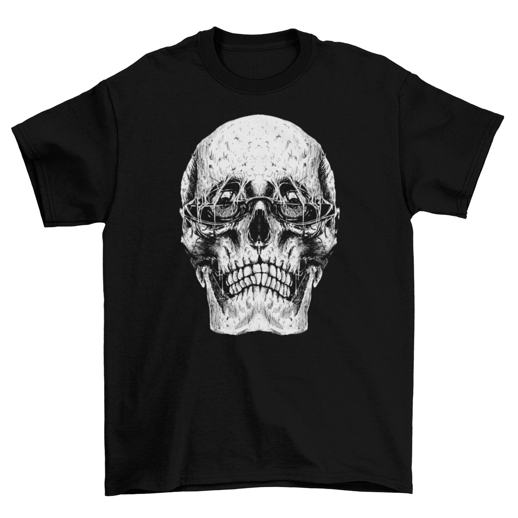 Grunge sunglasses skull t-shirt