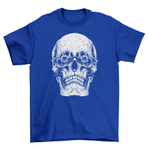 Grunge sunglasses skull t-shirt
