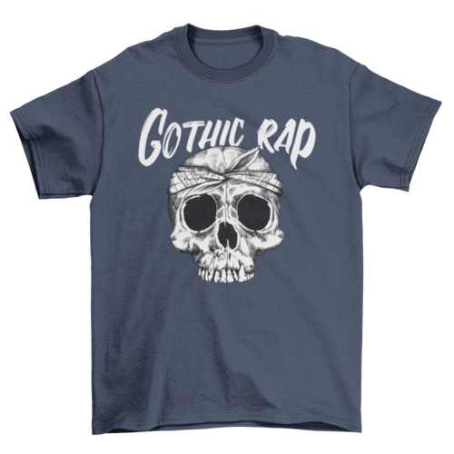 Hip hop rap skull t-shirt
