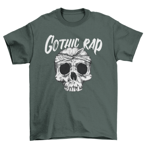 Hip hop rap skull t-shirt