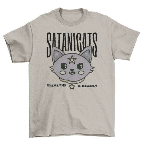Satanic cat modern witch t-shirt