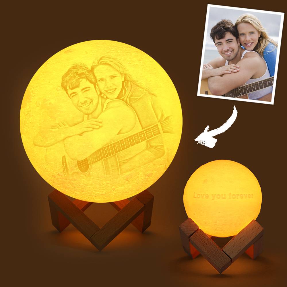 Personalized Luna Moon Lamp - Custom Photo & Text Night Light