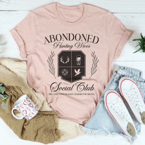 Abandoned Hunting Wife Social Club Tee