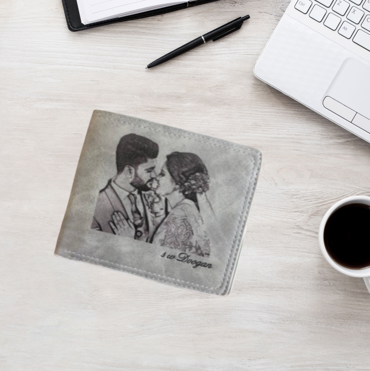 Personalized PU Leather Wallet with Photo Print – Everyday Keepsake