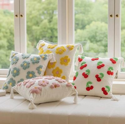 Emotional Support Pillow – Spring Throw Cover by Magenta Charlie