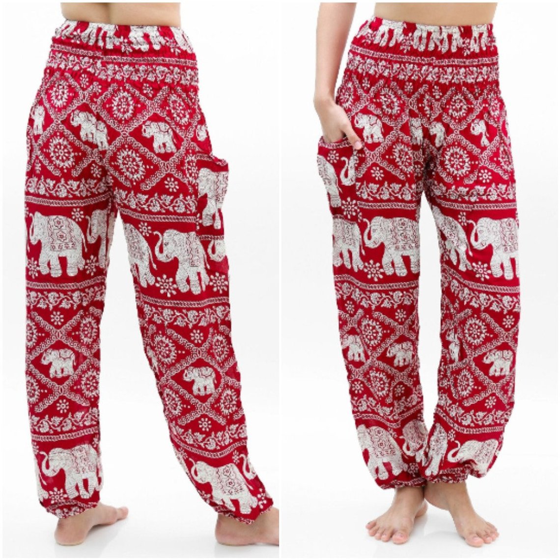 Burgundy Elephant Pants – Soft Chaos Comfort, Witch-Tested Flow
