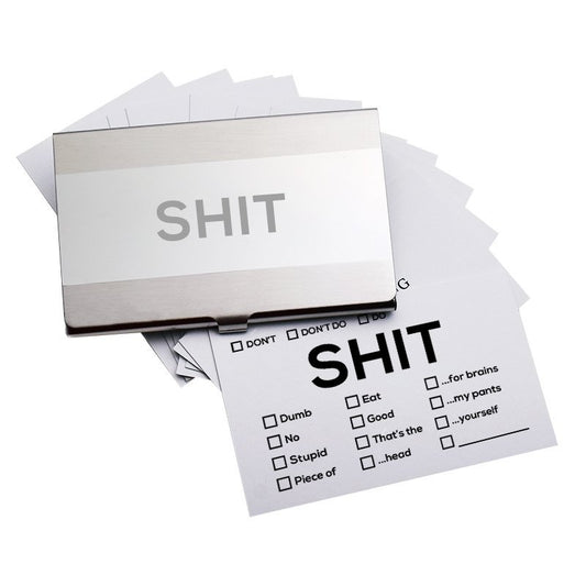 Shit calling cards