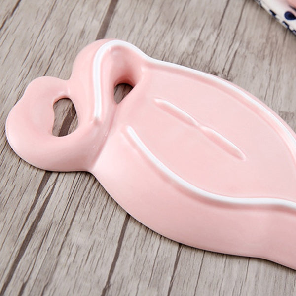 Flamingo Shaped Ceramic Plate