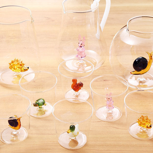 Animal Shaped Water Cup Set Gothic Heat Resistant Glass Seven Collectible Cups Italian Imported Cute Mugs For Kids