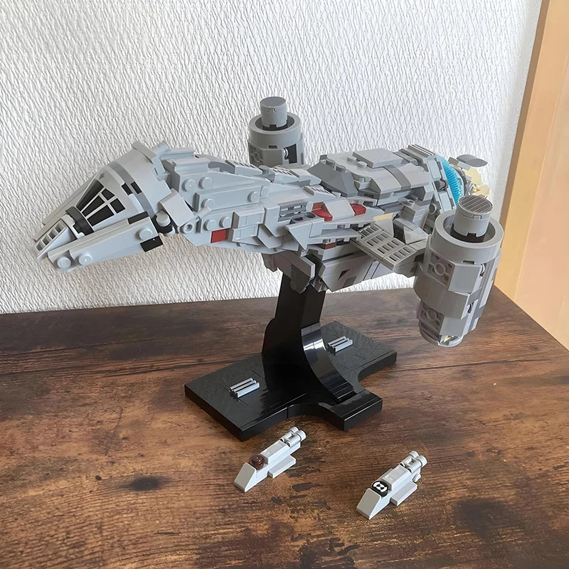 Gothic Enchanted Firefly Serenity Midi Scale Spaceship MOC 670 Brick Build Model For Fans And Collectors