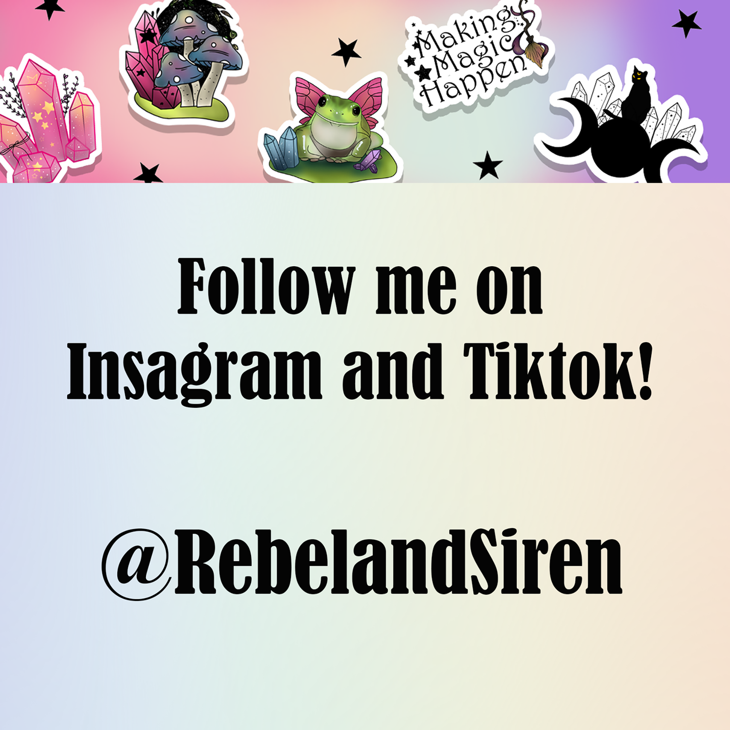 Witchy Goddess Vinyl Sticker