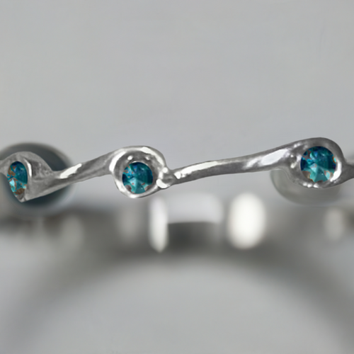 Zircon Birthstone Stacker Ring