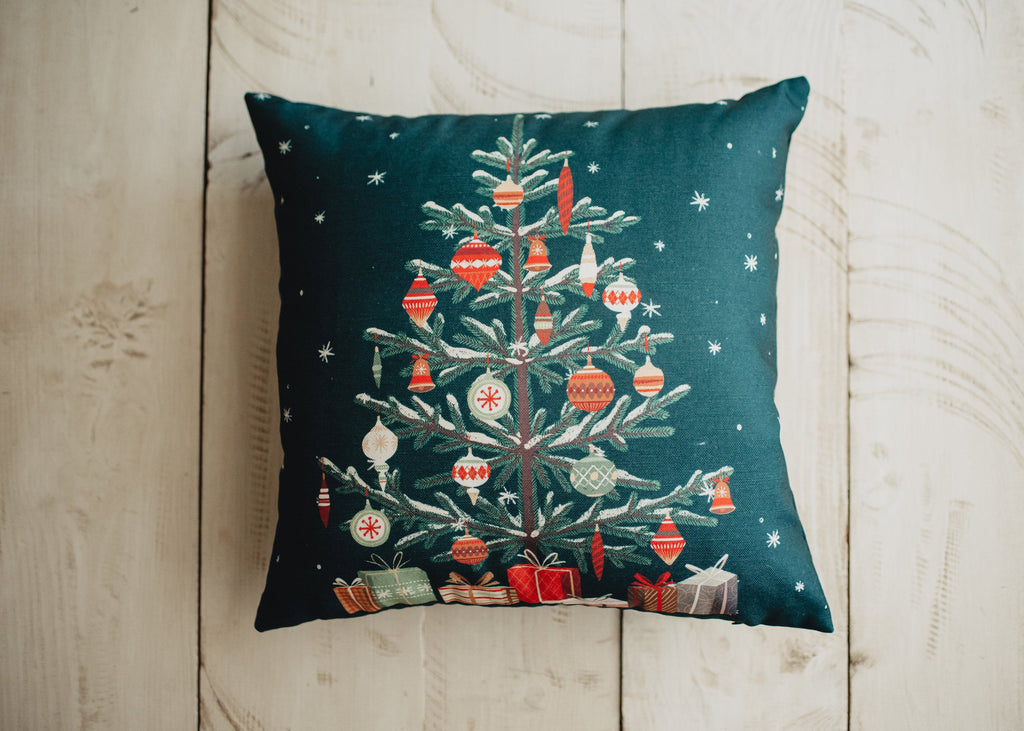 Nordic Pine Christmas Pillow