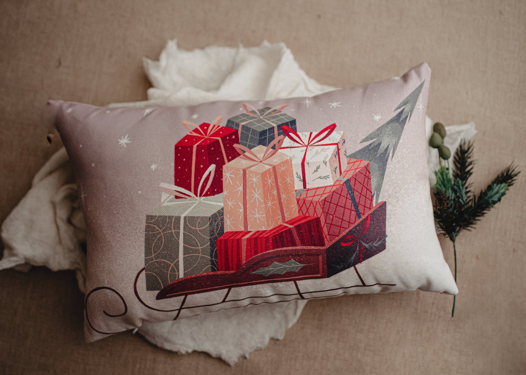 Gift Sleigh Pillow