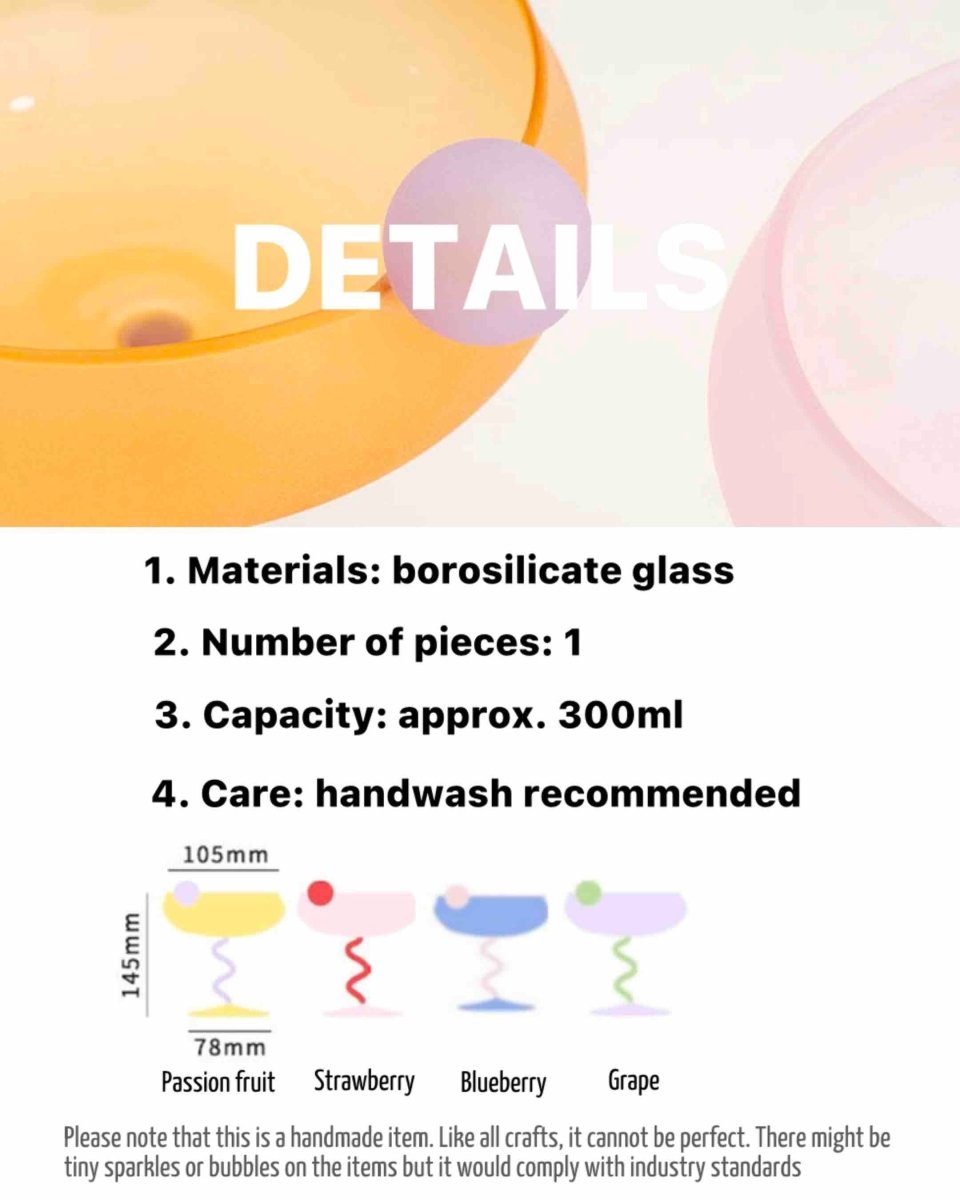 Dopamine Cocktail Coupe – Jelly Bean Wine Glass