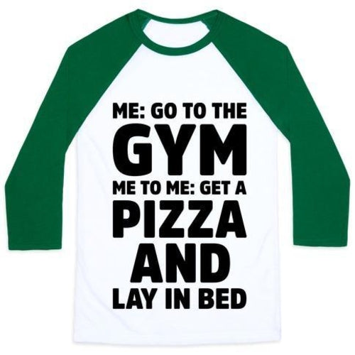 ME TO ME GO THE GYM UNISEX CLASSIC BASEBALL TEE