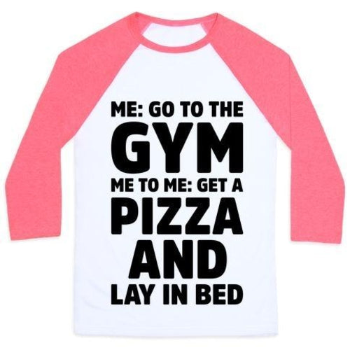 ME TO ME GO THE GYM UNISEX CLASSIC BASEBALL TEE